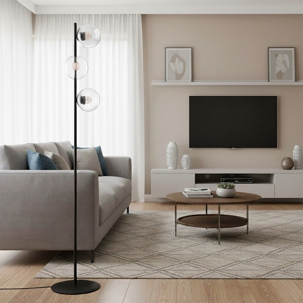 Lampa podłogowa ROSSI LP3 TRANSPARENT - Emibig
