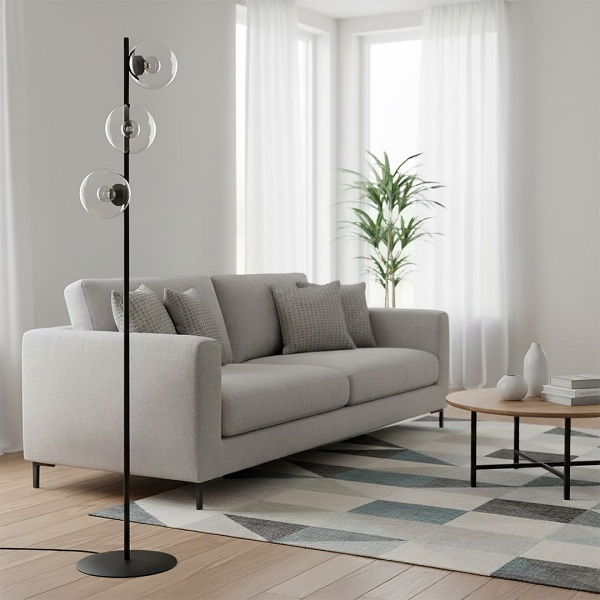 Lampa podłogowa ROSSI LP3 TRANSPARENT - Emibig