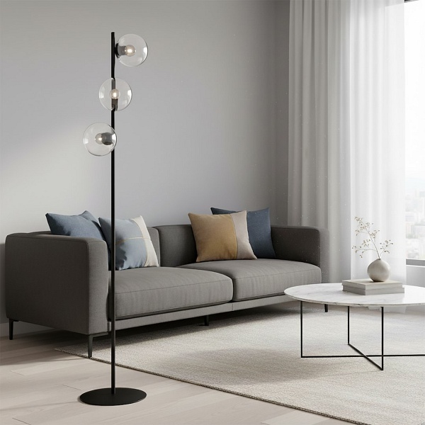 Lampa podłogowa ROSSI LP3 TRANSPARENT - Emibig