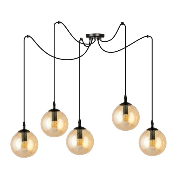 Lampa wisząca GIGI 5 BL MIODOWY - Emibig