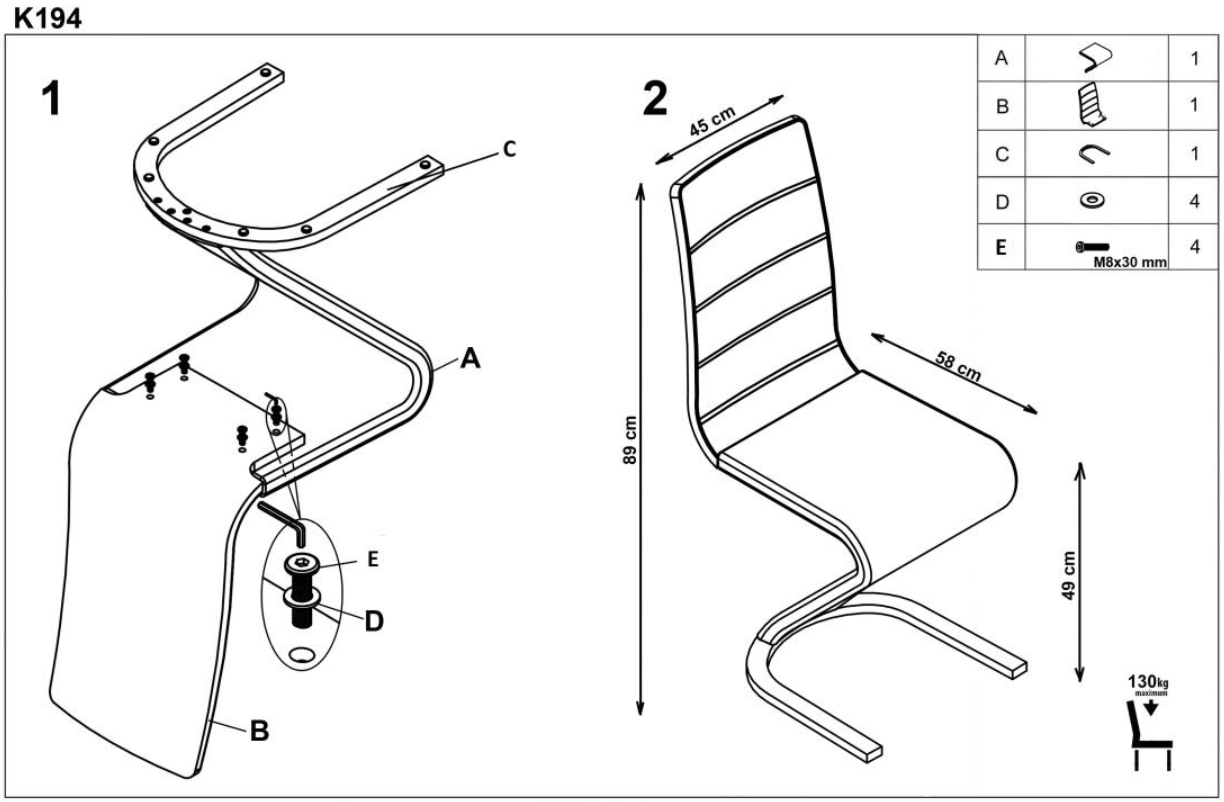 Jak złożyć krzesło k194 firmy Halmar