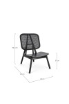 BIZZOTTO fotel YVES czarny - King Home