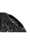 Lampa wisząca LUNA 110 czarna - sznurek konopny - King Home
