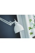 FRANDSEN lampa ścienna JOB biała - regulowane ramię - Frandsen