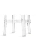 Krzesło barowe CHARLES 65 transparentne - poliwęglan - King Home