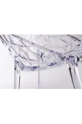 Krzesło KORAL transparentne - poliwęglan - King Home