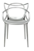 Krzesło LUXO srebrne - ABS - King Home