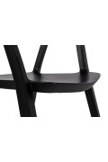 Krzesło VIBIA czarne - polipropylen - King Home