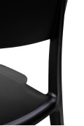 Krzesło AGAT PREMIUM czarne - polipropylen - King Home