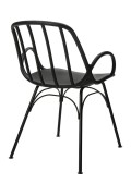 Krzesło CASTERIA czarne - polipropylen - King Home