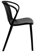 Krzesło SPARKS czarne - polipropylen - King Home