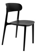 Krzesło NIKON czarne - polipropylen - King Home