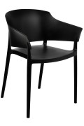 Krzesło BIG BACK czarne - King Home