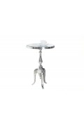 INVICTA stolik JARDIN 75cm srebrny - aluminium - Invicta Interior