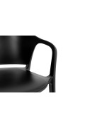 Krzesło CAMEL czarne - polipropylen - King Home
