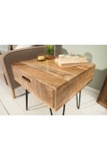 INVICTA stolik SCORPION 50 cm mango - drewno naturalne, żelazo - Invicta Interior