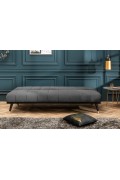 Sofa INVICTA  rozkładana PETIT BEAUTE 180cm szary aksamit - Invicta Interior