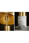 INVICTA lampa stołowa BURLESQUE - złota, szary marmur - Invicta Interior
