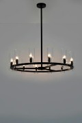 KARE lampa wisząca CANDEL CROWN czarna - szklane klosze - Kare Design