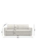 Sofa SENSE SLIM z funkcją spania - I grupa tkanin - King Home