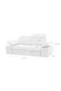 Sofa CONTINENTAL z funkcją spania - I grupa tkanin - King Home