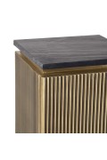 RICHMOND wysoki stolik/ szafka IRONVILLE - marmur, metal, MDF, sklejka brzozowa - Richmond Interiors