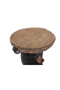 KARE stolik BEAR 53x33 cm drewniany / czarny - Kare Design