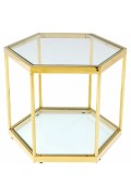 KARE stolik kawowy COMB GOLD 45 złoty - Kare Design