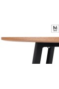 MODESTO stół TAVOLO FI 80 dąb - blat MDF, podstawa metalowa - Modesto Design