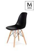 MODESTO krzesło DSW czarne - podstawa bukowa - Modesto Design