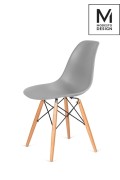 MODESTO krzesło DSW szare - podstawa bukowa - Modesto Design