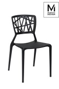 Krzesło MODESTO  VIND czarne - polipropylen - King Home