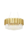 Lampa wisząca IMPERIAL GOLD 80 - stal, kryształ - King Home