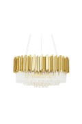 Lampa wisząca IMPERIAL GOLD 80 - stal, kryształ - King Home