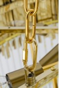 Lampa wisząca IMPERIAL GOLD 80 - stal, kryształ - King Home
