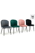 MODESTO krzesło RANGO szare - welur, metal - Modesto Design