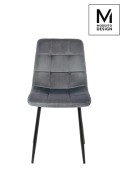 MODESTO krzesło CARLO ciemny szary - welur, metal - Modesto Design