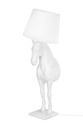 Lampa podłogowa KOŃ HORSE STAND S biała - włókno szklane - King Home