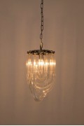 Lampa wisząca MURANO S chrom - szkło, metal - King Home