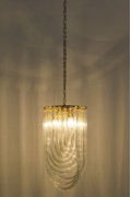 Lampa wisząca MURANO S złota - szkło, metal - King Home