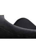 Fotel EGG CLASSIC VELVET czarny - welur, podstawa aluminiowa - King Home