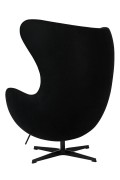 Fotel EGG CLASSIC BLACK czarny.30 - wełna, podstawa czarna - King Home