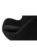 Fotel EGG CLASSIC BLACK czarny.30 - wełna, podstawa czarna - King Home