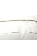 Fotel BUBBLE STAND poduszka biała - podstawa chrom, korpus akryl, poduszka ekoskóra - King Home