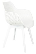 Krzesło LANDI białe - polipropylen - King Home