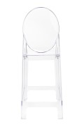 Krzesło barowe VICTORIA 65 cm transparentne - King Home