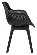 Krzesło LANDI czarne - polipropylen - King Home