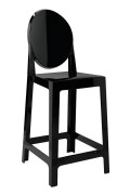 Krzesło barowe VICTORIA 65 cm czarne - King Home