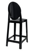 Krzesło barowe VICTORIA 65 cm czarne - King Home