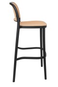 Krzesło barowe WICKY czarne - King Home